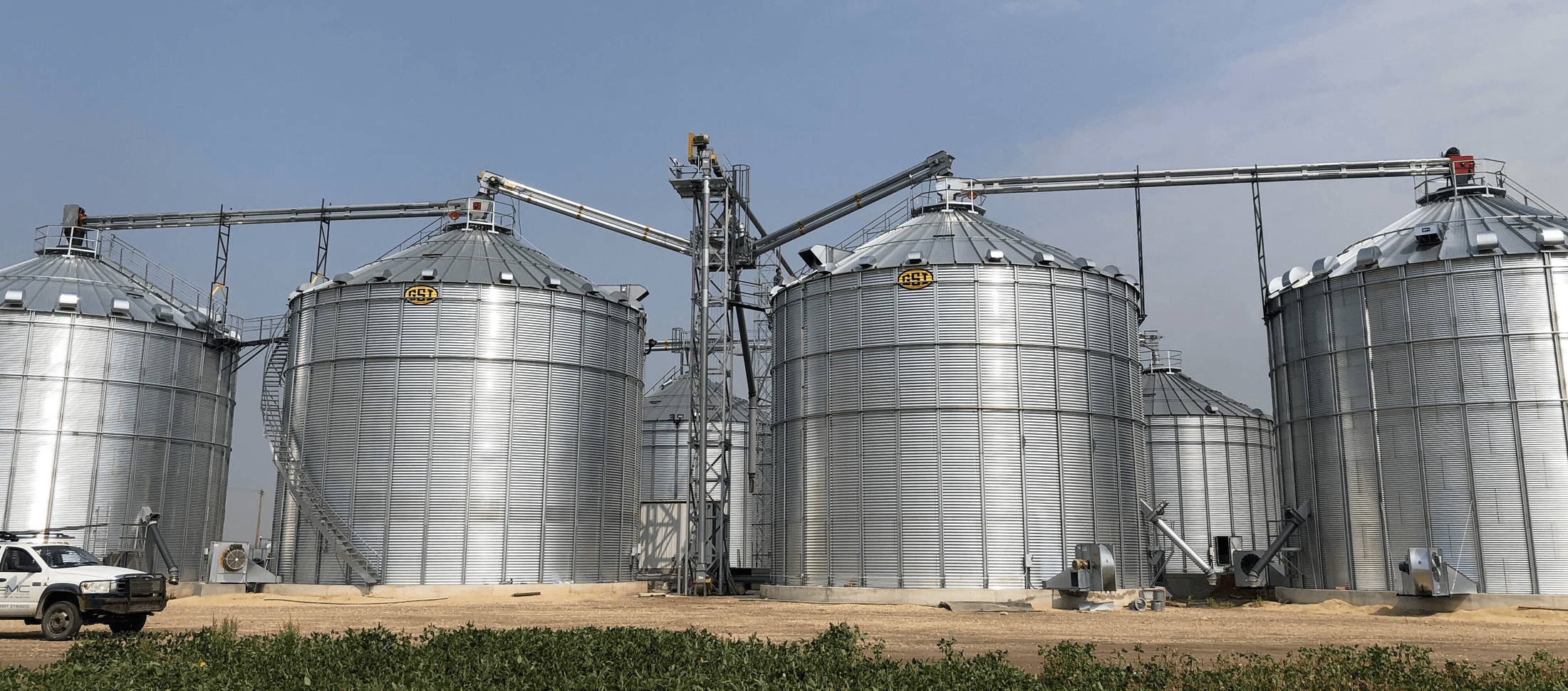 concrete double run silos